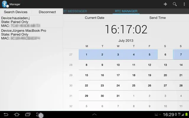 Bluetooth SPP Manager android App screenshot 1