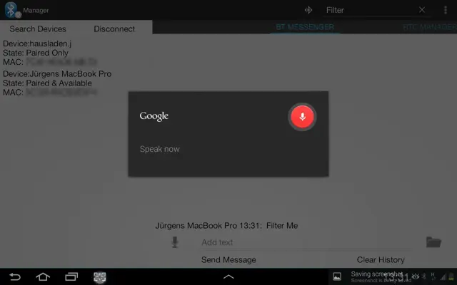 Bluetooth SPP Manager android App screenshot 3