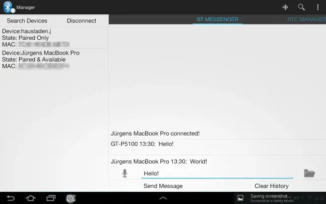 Bluetooth SPP Manager android App screenshot 5